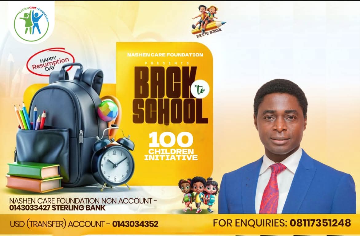 Back to School 100 Children Initiative Flyer